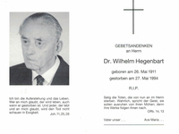 Dr. Willhelm Hegenbart Dr. Willhelm Hegenbart