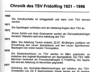 Chronik des TSV