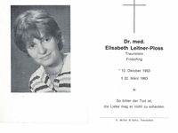 Dr. med. Elisabeth Leitner-Ploss Dr. med. Elisabeth Leitner-Ploss